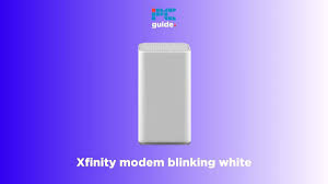 xfinity modem or router blinking white