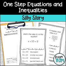 One Step Equations And Inequalities