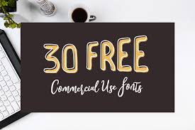 30 free commercial use fonts for