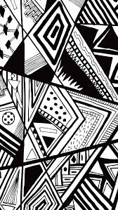 iphone wallpapers black and white doodle