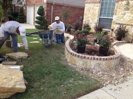 Stone Flower Beds Brick Flower Bed