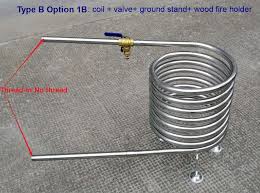 wood fired hot tub heater coils