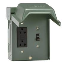 Ge 20 Amp Backyard Outlet With Switch And Gfi Receptacle U010s010grp The Home Depot