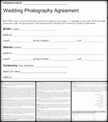 30 Wedding Photography Contracts Template Lock Resume