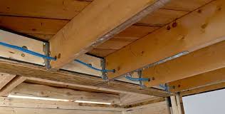drilled holes in 2x8 joists near end of