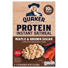 quaker protein instant oatmeal maple