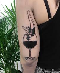Wine Diver Alcohol Tattoo Best