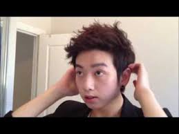How do asian men style their hair? Wavy Asian Hair Tutorial Youtube