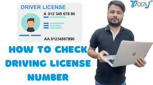how to check driving license number