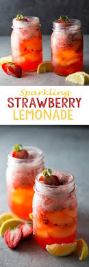 sparkling strawberry lemonade easy