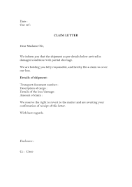 49 free claim letter exles how to