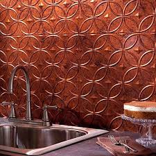 This style of panel uses standard profile trims. Fasade Easy Installation Backsplash 18inx24in Rings Moonstone Copper Backsplash Panel For Kitchen And Bathrooms Buy Online In Bahamas At Bahamas Desertcart Com Productid 15661405