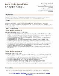 During my career, i have found certain. Social Media Coordinator Resume Samples Qwikresume