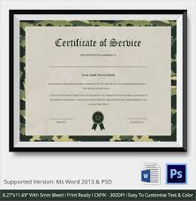 Service certificate templates are formal kind of documents which certify your post and service. Free 20 Sample Certificate Of Service Templates In Pdf Psd Ms Word Ai Indesign