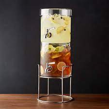 Stacking Drink Dispenser With Silver