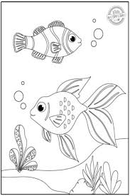 A few boxes of crayons and a variety of coloring and activity pages can help keep kids from getting restless while thanksgiving dinner is cooking. Fish Coloring Pages Free Printable For Kids