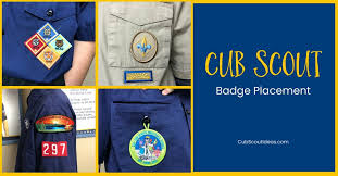 cub scout patch badge placement guide
