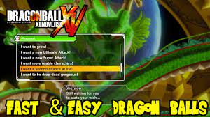 Dragon ball xenoverse 2 shenron wishes list. Dragon Ball Xenoverse How To Easily Get Dragon Balls Fast Guaranteed Method Youtube