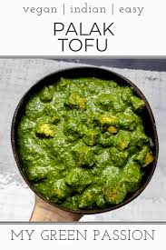 tofu curry vegan palak paneer