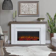 Real Flame Cravenhall Electric Landscape Fireplace White