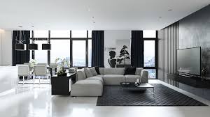 30 black white living rooms that work