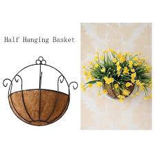 Half Round Planter Basket Wall Hanging