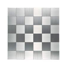 Art3d Stainless Steel Square Silver