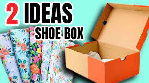craft ideas with fabric and shoe bo