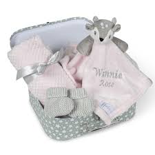 new baby gifts set pink deer fawn
