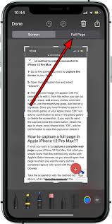 screenshot in apple iphone 12 pro max