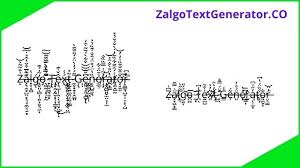You can use it to create zalgo text from a normal text. Zalgo Text Generator 1 Z A L G O Text Font Online