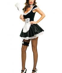 womens french maid costume halloween