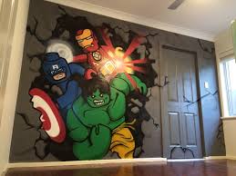 Avengers Themed Bedroom Modern