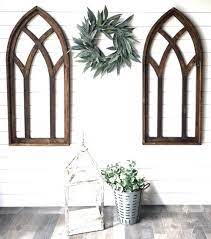 Farmhouse Wood Cathedral Window Arch