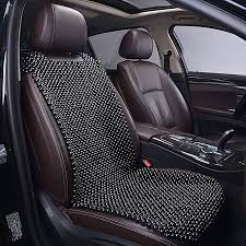 Black Wooden Beaded Comfort Seat Cover