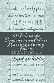 10 commercial free handwriting fonts