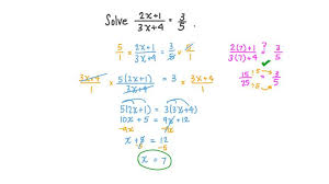 Lesson Rational Equations Nagwa