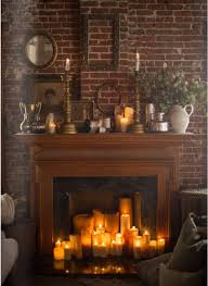 Candles In Fireplace Fireplace Decor