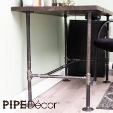 More than 26 iron pipe desk at pleasant prices up to 12 usd fast and free worldwide shipping! Pipe Decor 3 4 In Black Steel Pipe 3 5 Ft L X 28 5 In H H Design Desk Kit 365 Pddk40 The Home Depot