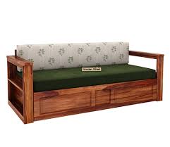Buy Riota Sheesham Wood Sofa Bed With