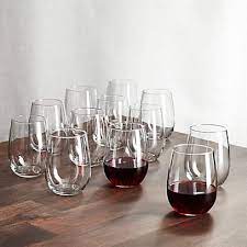 Aspen 17 Oz Stemless Wine Glasses Set