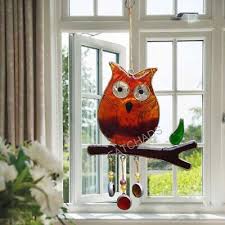 Wise Owl Hanging Sun Catcher