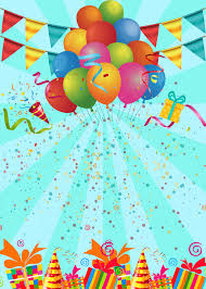 Birthday Party Poster Background Template Happy Birthday