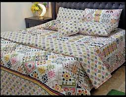 7 pcs cotton comforter set king size