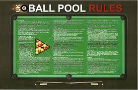 official pool game rules poster uk