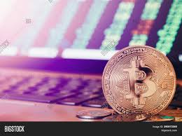 Golden Bitcoin Coins Image Photo Free Trial Bigstock