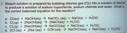 Bubbling Chlorine Gas