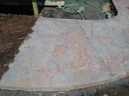 Stamped Concrete Before Sealer Has