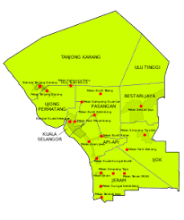 It is a conurbation of 5 local council:kuala selangor local council,tanjong karang local council,batang berjuntai (bestari jaya) local council. Kuala Selangor District Wikipedia