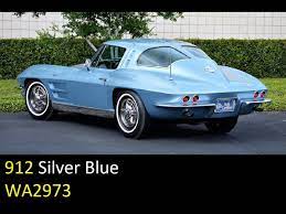 Color Codes Chevrolet Corvette C2 1963